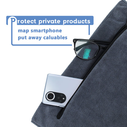 Microfiber Gym Towel with Zipper Pocket